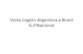 Visita legión argentina a brasil