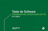 Teste de Software (palestra corporativa)