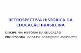 Retrospectiva histórica da educação brasileira