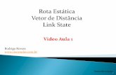 Rota Estática / Link State / Vetor de Distância