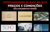 Preço dos Lançamentos Imobiliários no Rio de Janeiro -  maio 2014