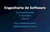 Engenharia de Software - Unimep/Pronatec - Aula 8