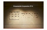 Presentacion Corporativa 3T12 (Versão em espanhol)