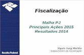 RFB - Fiscalização - Malha PJ - Principais Ações 2015 e Resultados 2014