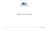 TOTVS - Rotinas anuais