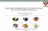 Diretrizes cuidados de Idosos com Diabetes Mellitus: Atualização 2013