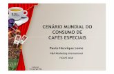 Cenário mundial do consumo de cafés especiais