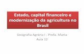 12 estado, capital financeiro e modernização da agricultura