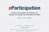 E participation: Análise dos websites da Prefeitura de Manaus em relação aos indicadores da ONU