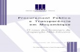Procurement publico e transparência em moçambique