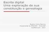 Escrita digital - sua constituição e genealogia
