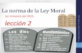 Lição 2: O padrão da Lei Moral - Licción 2   la norma de la ley moral