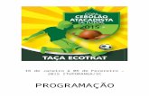 Programação oficial - CopaCebolão