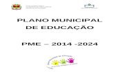 Plano municipal de educação 2015 2024
