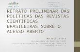 Retrato preliminar das políticas das revistas científicas brasileiras sobre o acesso aberto