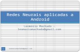 Redes neurais aplicadas a android