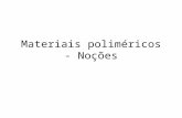 Materiais poliméricos   noções