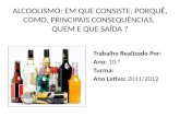 Alcoolismo   trabalho de português