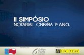 II SIMPÓSIO NOTARIAL CNB/BA 1º ANO