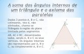Estudo dos angulos de um triangulo