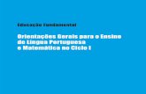Educação fundamental   orintações gerais português e matemática