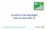 Conflict in the Spotlight (#Rotaract15)