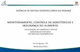 Adriano Riesemberg - “Monitoramento, Controle De Agrotóxicos E Segurança Do Alimento” - Boas Práticas Agropecuárias e Produção Integrada - De 11 a 14 de novembro de 2014,