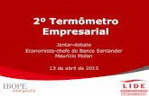 2º Termômetro Empresarial - LIDE Pernambuco / Ibope Inteligência 13-04