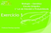 - Biologia - Exercícios Resolvidos Primeira Lei de Mendel ( 1 )