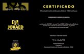 Certificado da ABED de Participação do Fernando Hideo Fukuda na JOVAED 2015