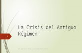 La crisis del antiguo régimen