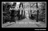 \"A um Ti que eu inventei\" de António Gedeão