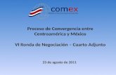 Proceso de convergencia entre centroamérica y méxico