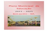 Plano Decenal de Educalçao de Bom Jardim   MA. 2015 - 2025