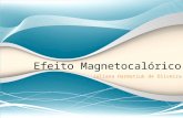 Efeito magnetocalórico