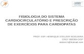 Fisiologia do sistema cardiocirculatório e prescrição de exercícios para cardiopatas