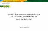 MDS-Gestão de processosna Certificação de Entidades Beneficentes de Assistência Social