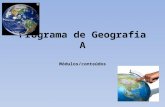 Apresentação programa de geografia