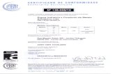 Certificado de conformidade ABNT