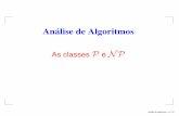 Análise de Algoritmos - As classes P e NP