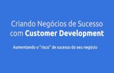 Customer Development  TDC 2015