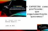 Palestra em São Paulo sobre Profissionalização e Regulamentação da Capoeira