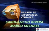 Resumen de informatica contable marco michael carhuancho rivera