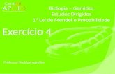 - Biologia - Exercícios Resolvidos Primeira Lei de Mendel ( 4 )