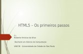 HTML5 - primeiros passos