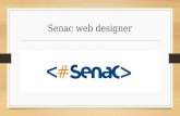 Senac apresentação web Designer