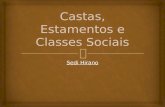Castas, Estamentos e Classes sociais
