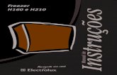 Electrolux - Freezer horizontal h160 h210 - manual de instruções