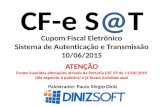 CFE-SAT - Cupom Fiscal Eletrônico - Sistema de Autenticação e Transmissão