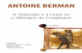 Antoine Berman - Traducao e a Letra 2a Ed 2013
